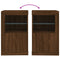 vidaXL Side Cabinet with LED Lights Brown Oak Engineered Wood