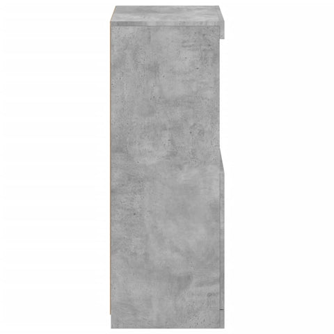 vidaXL Sideboard with LED Lights Concrete Grey 41x37x100 cm