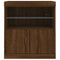 vidaXL Sideboard with LED Lights Brown Oak 60x37x67 cm