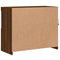 vidaXL Sideboard with LED Lights Brown Oak 81x37x67 cm
