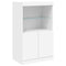 vidaXL Sideboard with LED Lights White 60.5x37x100 cm