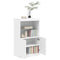 vidaXL Sideboard with LED Lights White 60.5x37x100 cm