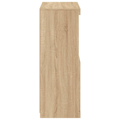 vidaXL Sideboard with LED Lights Sonoma Oak 60.5x37x100 cm