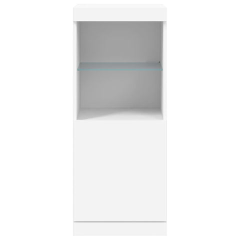 vidaXL Sideboard with LED Lights White 41x37x100 cm