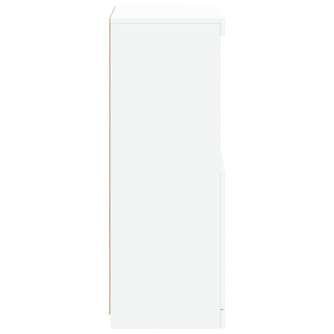 vidaXL Sideboard with LED Lights White 41x37x100 cm