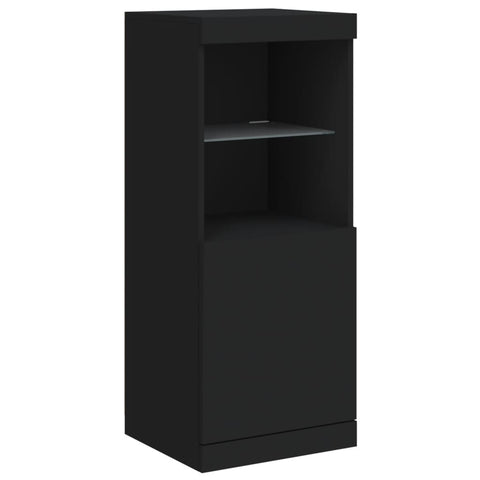vidaXL Sideboard with LED Lights Black 41x37x100 cm