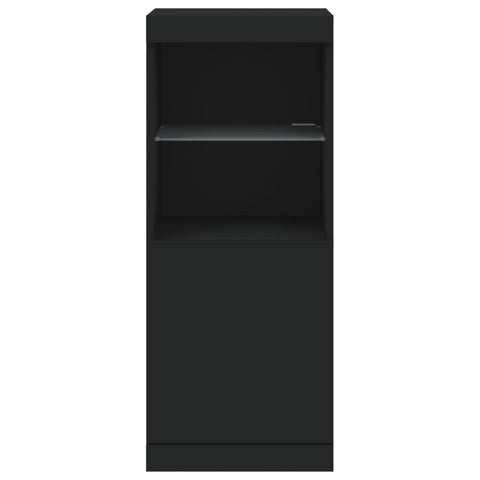vidaXL Sideboard with LED Lights Black 41x37x100 cm