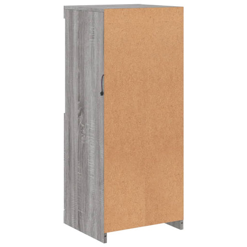 vidaXL Sideboard with LED Lights Grey Sonoma 41x37x100 cm