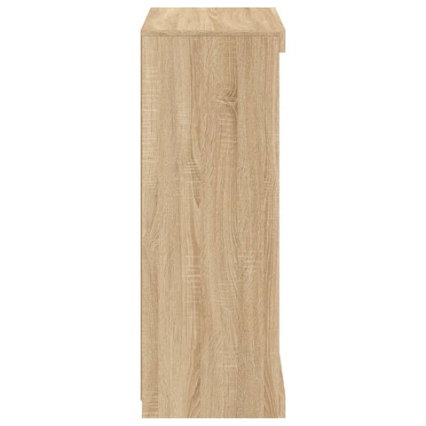 vidaXL Sideboard with LED Lights Sonoma Oak 60.5x37x100 cm