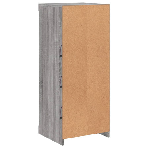 vidaXL Sideboard with LED Lights Grey Sonoma 41x37x100 cm