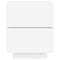 vidaXL Bedside Cabinet with LED Lights White Engineered Wood