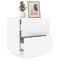 vidaXL Bedside Cabinets with LED Lights 2 pcs White Engineered Wood