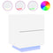 vidaXL Bedside Cabinets with LED Lights 2 pcs White Engineered Wood