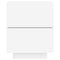 vidaXL Bedside Cabinets with LED Lights 2 pcs White Engineered Wood