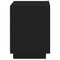 vidaXL Bedside Cabinet with LED Lights Black Engineered Wood