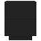 vidaXL Bedside Cabinets with LED Lights 2 pcs Black Engineered Wood