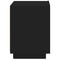 vidaXL Bedside Cabinets with LED Lights 2 pcs Black Engineered Wood