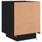 vidaXL Bedside Cabinets with LED Lights 2 pcs Black Engineered Wood