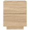 vidaXL Bedside Cabinet with LED Lights Sonoma Oak Engineered Wood