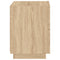 vidaXL Bedside Cabinet with LED Lights Sonoma Oak Engineered Wood