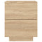 vidaXL Bedside Cabinets with LED Lights 2 pcs Sonoma Oak Engineered Wood