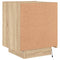 vidaXL Bedside Cabinets with LED Lights 2 pcs Sonoma Oak Engineered Wood