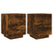 vidaXL Bedside Cabinets with LED Lights 2 pcs Smoked Oak Engineered Wood