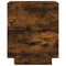 vidaXL Bedside Cabinets with LED Lights 2 pcs Smoked Oak Engineered Wood