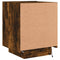 vidaXL Bedside Cabinets with LED Lights 2 pcs Smoked Oak Engineered Wood