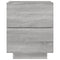 vidaXL Bedside Cabinet with LED Lights Grey Sonoma Engineered Wood