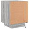 vidaXL Bedside Cabinet with LED Lights Grey Sonoma Engineered Wood