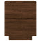 vidaXL Bedside Cabinet with LED Lights Brown Oak Engineered Wood