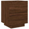 vidaXL Bedside Cabinets with LED Lights 2 pcs Brown Oak Engineered Wood
