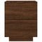 vidaXL Bedside Cabinets with LED Lights 2 pcs Brown Oak Engineered Wood