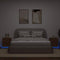 vidaXL Bedside Cabinets with LED Lights 2 pcs Brown Oak Engineered Wood
