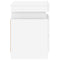 vidaXL Bedside Cabinet with LED Lights White 35x39x55 cm