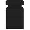 vidaXL Bedside Cabinets with LED Lights 2 pcs Black 35x39x55 cm