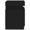 vidaXL Bedside Cabinets with LED Lights 2 pcs Black 35x39x55 cm