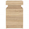vidaXL Bedside Cabinets with LED Lights 2 pcs Sonoma Oak 35x39x55 cm