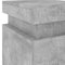 vidaXL Bedside Cabinet with LED Lights Concrete Grey 35x39x55 cm