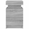 vidaXL Bedside Cabinet with LED Lights Grey Sonoma 35x39x55 cm