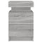 vidaXL Bedside Cabinets with LED Lights 2 pcs Grey Sonoma 35x39x55 cm