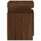 vidaXL Bedside Cabinet with LED Lights Brown Oak 35x39x55 cm