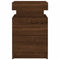 vidaXL Bedside Cabinets with LED Lights 2 pcs Brown Oak 35x39x55 cm