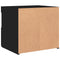 vidaXL Bedside Cabinet with LED Lights Black 50x40x45 cm