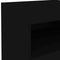 vidaXL Bedside Cabinet with LED Lights Black 50x40x45 cm