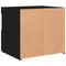 vidaXL Bedside Cabinets with LED Lights 2 pcs Black 50x40x45 cm