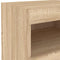 vidaXL Bedside Cabinet with LED Lights Sonoma Oak 50x40x45 cm