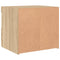 vidaXL Bedside Cabinets with LED Lights 2 pcs Sonoma Oak 50x40x45 cm
