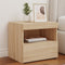 vidaXL Bedside Cabinets with LED Lights 2 pcs Sonoma Oak 50x40x45 cm